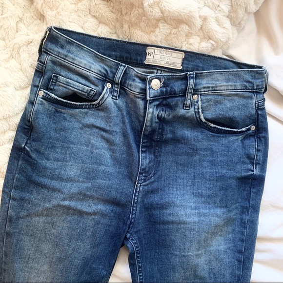 Free People Distressed Denim Jeans - Picture 3 of 7
